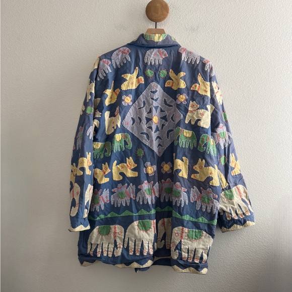 Vintage April Cornell for Cornell Trading Animal Appliqué Jacket - Picture 7 of 9